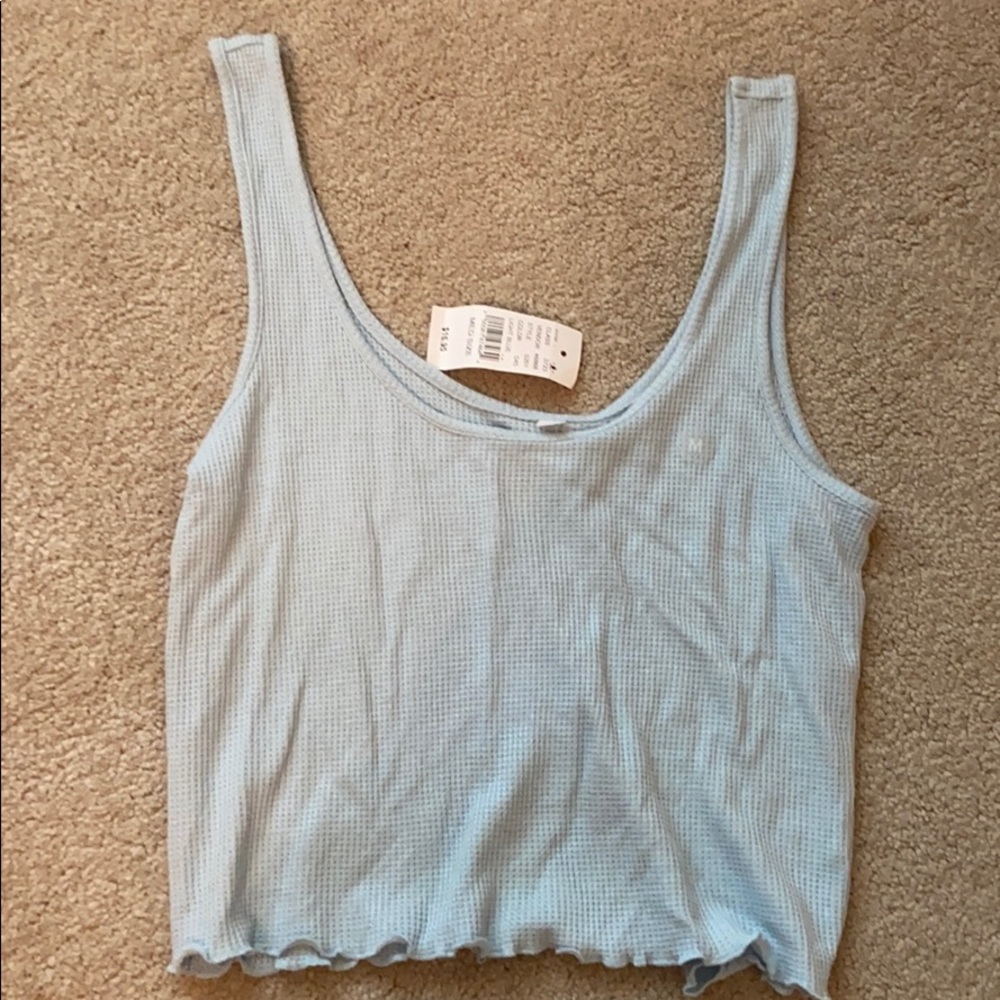 PacSun Me to We light blue crop top